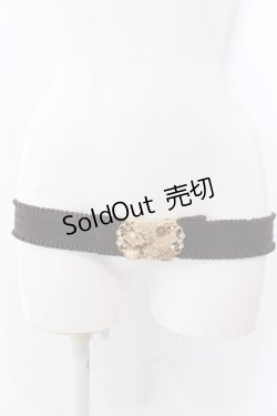 画像2: axes femme / ショコラゴムベルト  ゴールド O-25-05-30-1081-AX-AC-OW-ZT394-F003
