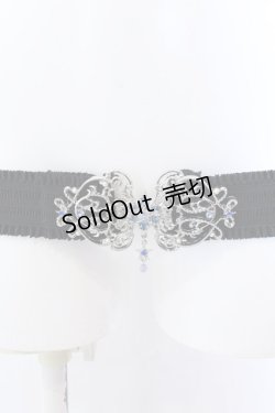 画像1: axes femme / ルーチェステラゴムベルト  シルバー O-25-04-02-010-AX-ZA-OW-OS