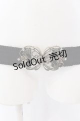 axes femme / 立体バラクラシカルゴムベルト  ゴールド O-25-04-02-014-AX-ZA-OW-OS
