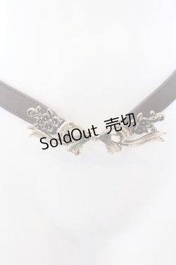 画像1: axes femme / リトルリボンゴムベルト  ゴールド O-25-04-02-015-AX-BL-OW-OS