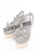 axes femme kawaii / トリプルリボンシューズ M ブラウン O-25-04-02-024-AX-SH-OW-OS