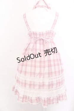 画像5: BABY,THE STARS SHINE BRIGHT / オリジナルタータンチェックベビードールジャンパースカートセット  ピンク O-25-04-04-027-BA-OP-OW-OS