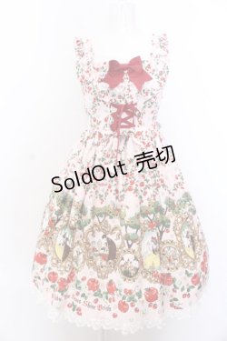 画像1: BABY,THE STARS SHINE BRIGHT / 白雪姫〜りんごの森の物語〜柄ジャンパースカートII  ピンク O-25-04-04-028-BA-OP-OW-OS