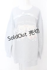 Honey Cinnamon / Honey Twin Bear リボンスウェット F サックス O-25-04-04-040-LO-TO-OW-OS