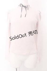 Honey Cinnamon / ハイネックパワショルトップス F ピンク O-25-04-04-043-LO-TO-OW-OS