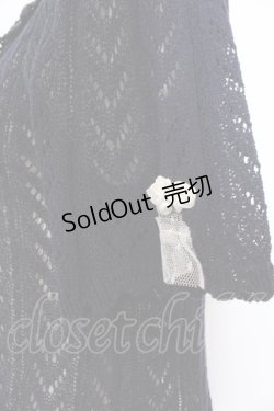 画像2: axes femme / プチバラ使い透かし編みニット M ネイビー O-25-04-04-047-AX-TO-OW-OS