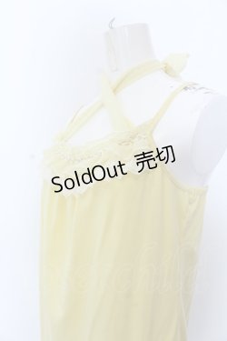 画像2: axes femme / ラメドットホルターキャミ M イエロー O-25-04-04-048-AX-TO-OW-OS
