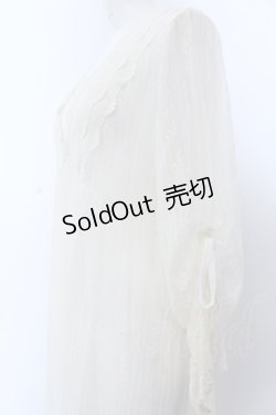画像2: axes femme / リュクスレースガウン F キナリ O-25-04-04-049-AX-TO-OW-OS