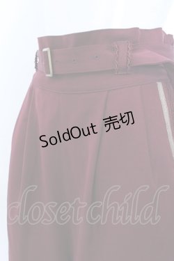 画像2: axes femme / カボチャハーフパンツ M ワイン O-25-04-04-001-AX-PA-OW-ZT010