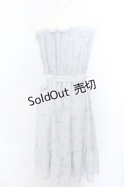 画像3: axes femme / レース切替花柄ワンピース M サックス O-25-04-04-056-AX-OP-OW-OS