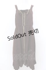 axes femme / レースリボンワンピース M ブラウン O-25-04-04-058-AX-OP-OW-OS