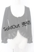 axes femme / 編み上げデザインプルオーバー M クロ O-25-04-04-061-AX-TO-OW-OS