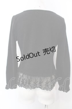 画像3: axes femme / 編み上げデザインプルオーバー M クロ O-25-04-04-061-AX-TO-OW-OS