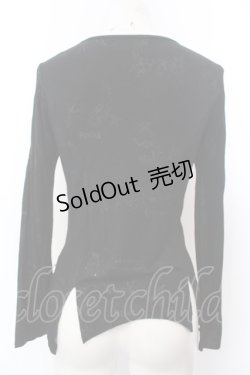 画像4: h.naoto Blood / クロスptレースアップカットソー  ブラック O-25-04-04-063-HN-TO-OW-OS