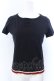 画像1: Jean Paul GAULTIER FEMME / 裾刺繍Tシャツ 40 ブラック O-25-04-04-065-GO-TO-OW-OS (1)