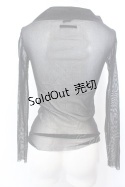 画像3: Jean Paul GAULTIER　FEMME / パワーネットVネックトップス 40 ブラック O-25-04-04-066-GO-TO-OW-OS