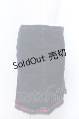 Jean Paul GAULTIER　FEMME / 裾刺繍デニムスカート 38 インディゴ O-25-04-04-067-GO-SK-OW-OS