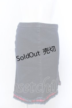 画像1: Jean Paul GAULTIER　FEMME / 裾刺繍デニムスカート 38 インディゴ O-25-04-04-067-GO-SK-OW-OS