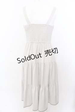 画像3: axes femme POETIQUE / スカラップ刺繍キャミワンピース M グレージュ O-25-04-04-070-AX-OP-OW-OS