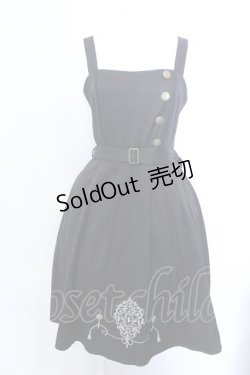 画像1: axes femme / 鍵刺繍ジャンスカ F クロ O-25-04-04-071-AX-OP-OW-OS