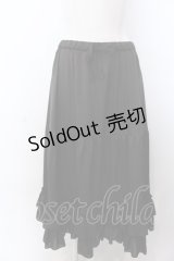 axes femme kawaii / ミディフリルペチスカート M クロ O-25-04-04-076-AX-SK-OW-OS
