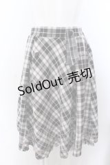 axes femme POETIQUE / チェックタックデザインスカート M クロ O-25-04-04-079-AX-SK-OW-OS