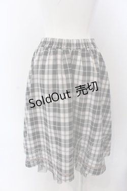 画像3: axes femme POETIQUE / チェックタックデザインスカート M クロ O-25-04-04-079-AX-SK-OW-OS