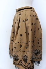 画像2: 【SALE】axes femme / ブーケ柄フロッキースカート F イエロー系 O-25-04-04-080-AX-SK-OW-ZT237 (2)