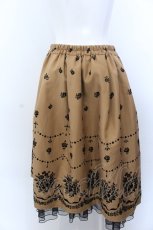 画像3: 【SALE】axes femme / ブーケ柄フロッキースカート F イエロー系 O-25-04-04-080-AX-SK-OW-ZT237 (3)