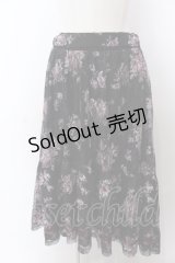 axes femme / フラワーレーススカート F クロ O-25-04-04-081-AX-SK-OW-OS