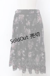 axes femme / フラワーレーススカート F クロ O-25-04-04-081-AX-SK-OW-OS