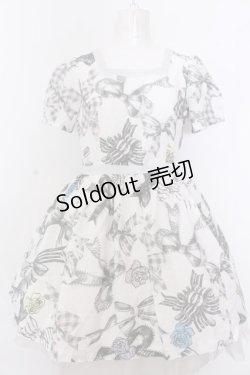 画像1: MILK / ロゼリボンドレス  オフベース O-25-04-04-087-ML-OP-OW-OS