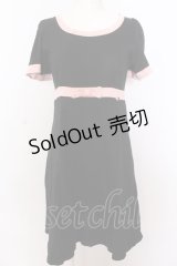 MILK / Classyドレス  クロ×ピンク O-25-04-04-090-ML-OP-OW-OS