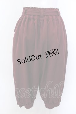 画像4: axes femme / カボチャハーフパンツ M ワイン O-25-04-04-001-AX-PA-OW-ZT010