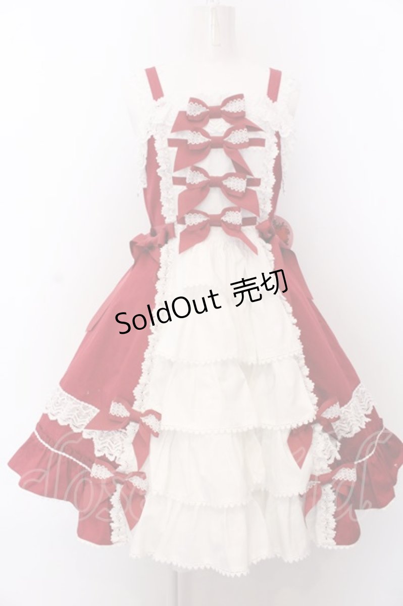 画像1: BABY,THE STARS SHINE BRIGHT / Lilinaジャンパースカート  えんじ O-25-04-04-022-BA-OP-IG-OS (1)
