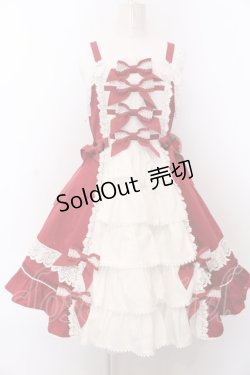 画像1: BABY,THE STARS SHINE BRIGHT / Lilinaジャンパースカート  えんじ O-25-04-04-022-BA-OP-IG-OS