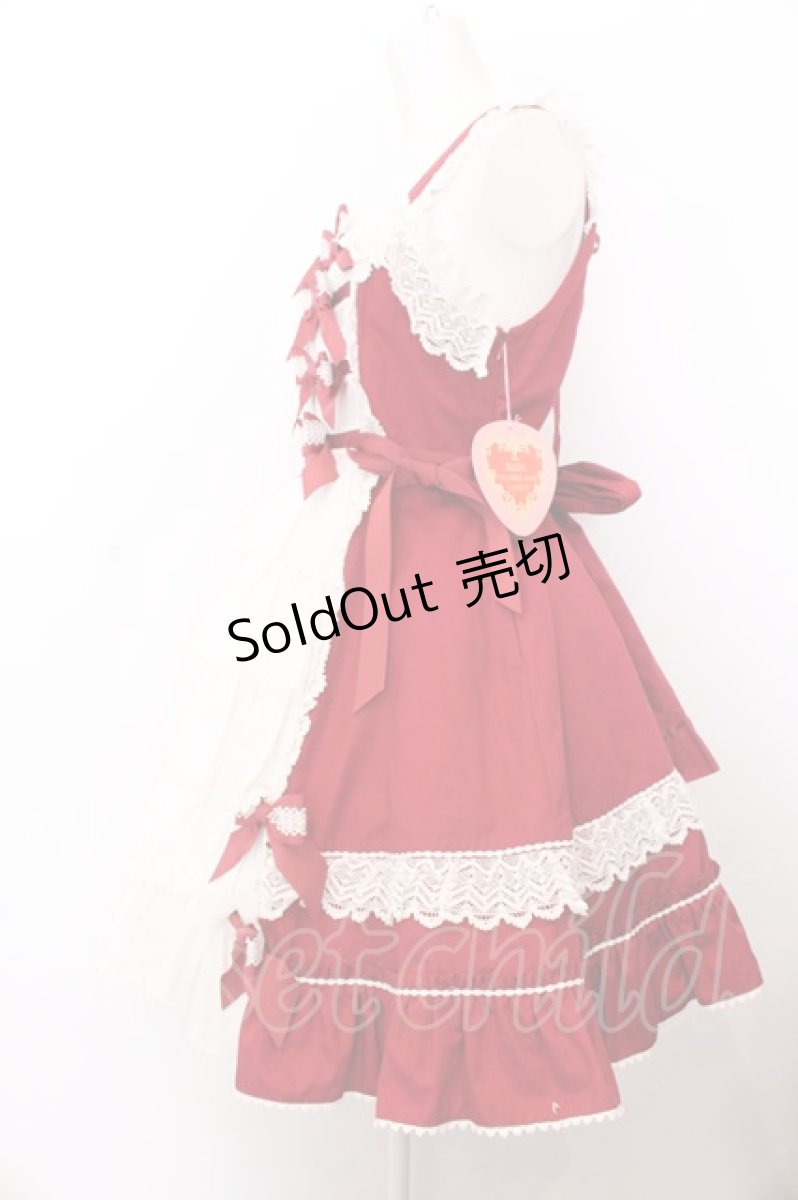画像3: BABY,THE STARS SHINE BRIGHT / Lilinaジャンパースカート  えんじ O-25-04-04-022-BA-OP-IG-OS (3)