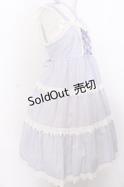 画像4: BABY,THE STARS SHINE BRIGHT / からみ3段ティアードジャンパースカート  ラベンダー O-25-04-04-025-BA-OP-OW-OS