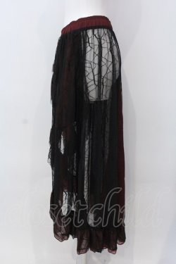 画像2: Qutie Frash / メッシュアシメスカート  レッド O-25-04-05-027-QU-SK-OW-OS