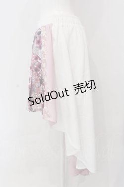 画像2: Qutie Frash / 和柄プリーツスカート  ピンク O-25-04-05-029-QU-SK-OW-OS