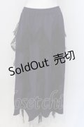 Qutie Frash / クモメッシュロングスカート  パープル O-25-04-05-031-QU-SK-YM-OS