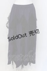 Qutie Frash / クモメッシュロングスカート  パープル O-25-04-05-031-QU-SK-YM-OS