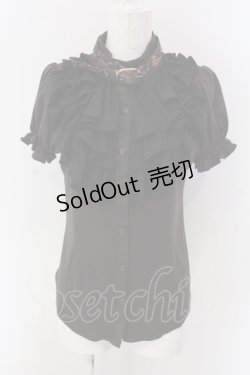 画像1: Qutie Frash / アメQ,アルマジ店限定パフブラウス  ブラウン O-25-04-05-004-QU-BL-OW-OS
