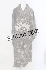 Qutie Frash / 浴衣4点SET  髑髏（ブラウン） O-25-04-05-035-QU-OP-OW-OS