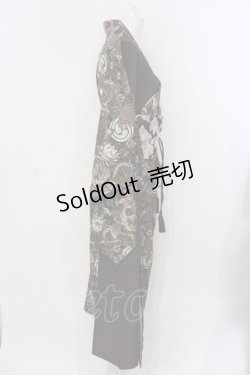 画像3: Qutie Frash / 浴衣4点SET  髑髏(ブラウン) O-25-04-05-035-QU-OP-OW-OS