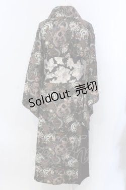 画像4: Qutie Frash / 浴衣4点SET  髑髏(ブラウン) O-25-04-05-035-QU-OP-OW-OS