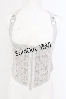 画像1: Ozz oneste / ローズエンブロイダリーコルセットベスト  グレージュ O-25-04-05-038-OO-TO-OW-OS