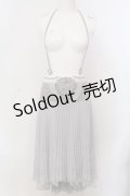 Ozz oneste / 流水羽衣天女プリーツスカート  グレー O-25-04-05-039-OO-SK-OW-OS