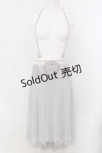 Ozz oneste / 流水羽衣天女プリーツスカート  グレー O-25-04-05-039-OO-SK-OW-OS