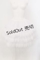 AND ROMEO / プロ用 パニエ 3段レース付き ボリューム レース 裏地付き P3  シロ O-25-04-05-043-LO-SK-IG-OS